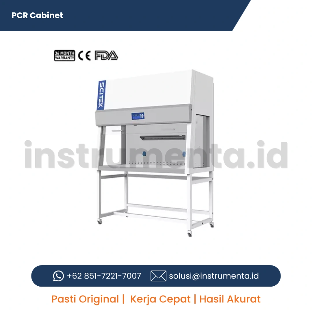 Authorized Distributor PCR Cabinet SCITEK PCR Series Lemari Kerja Steril Kontaminasi DNA RNA Laboratorium HEPA Filter